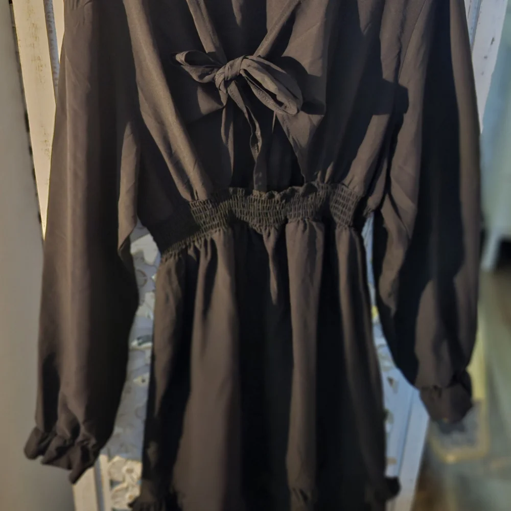Chic Black Long-Sleeve Dress - Picture 1 of 1